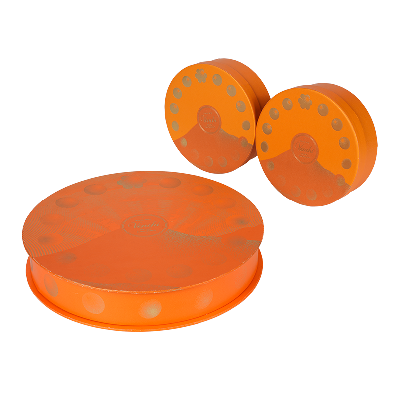 Hộp sô-cô-la tròn nắp nâng cứng (trời đất)