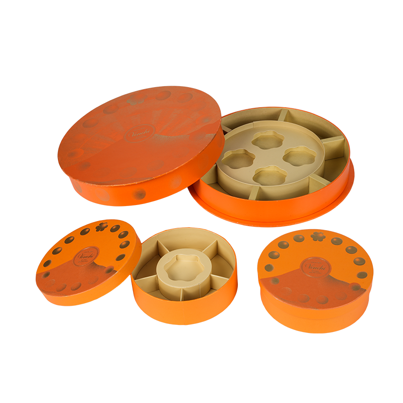 Hộp sô-cô-la tròn nắp nâng cứng (trời đất)