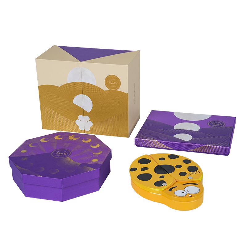 Hộp đóng gói sô cô la hai cửa cứng nhắc