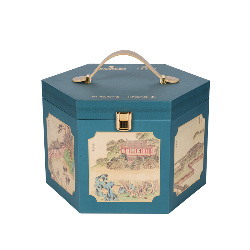 Hộp đóng gói bánh đôi cửa cứng