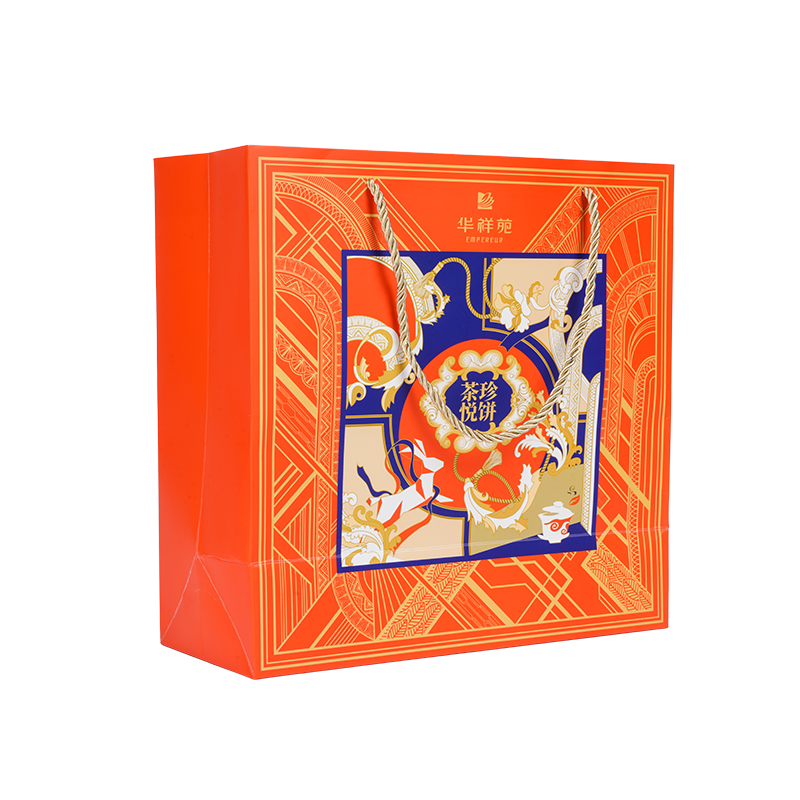 Túi đựng bánh kraft/giấy bìa cứng màu trắng có tay cầm chống nước