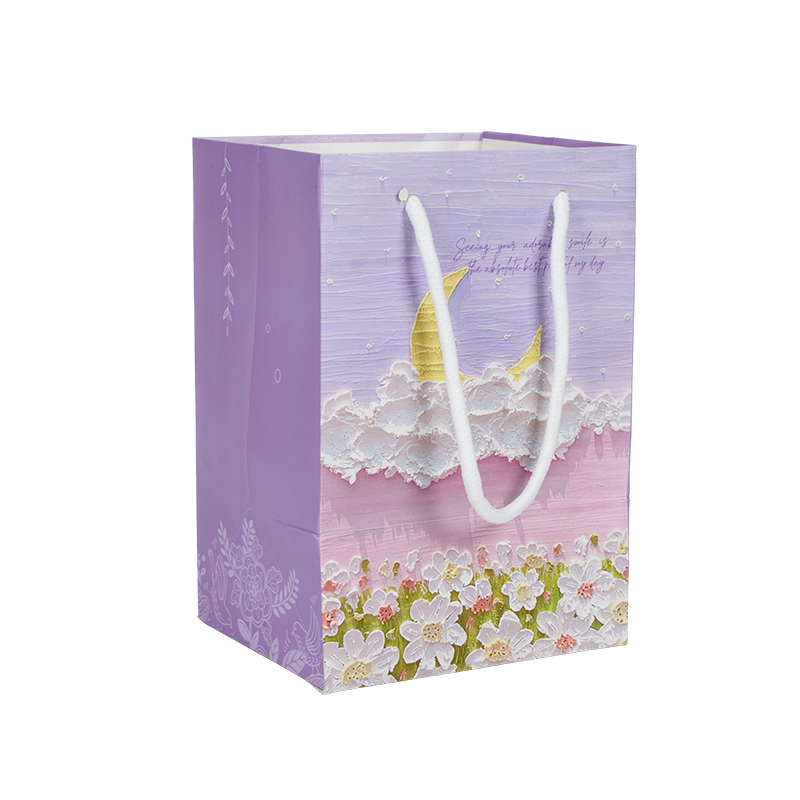 Túi tote giấy kraft dọc theo chủ đề ngày lễ